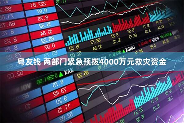 粤友钱 两部门紧急预拨4000万元救灾资金