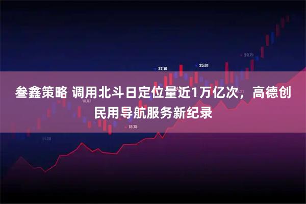 叁鑫策略 调用北斗日定位量近1万亿次，高德创民用导航服务新纪录