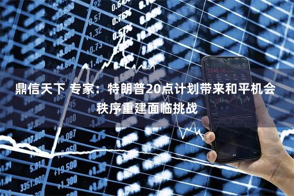 鼎信天下 专家：特朗普20点计划带来和平机会 秩序重建面临挑战